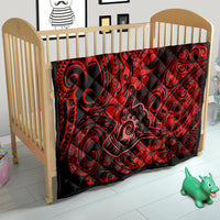 Hawaii Shaka Sign Quilt Polynesian Pattern Red Version - Wonder Print Shop