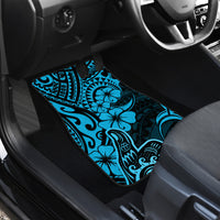 Hawaii Shaka Sign Car Mats Polynesian Pattern Sky Blue Version - Wonder Print Shop