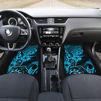 Hawaii Shaka Sign Car Mats Polynesian Pattern Sky Blue Version - Wonder Print Shop