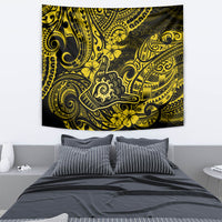 Hawaii Shaka Sign Tapestry Polynesian Pattern Yellow Version - Wonder Print Shop