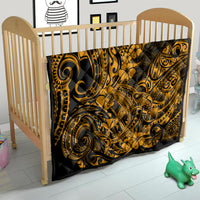 Hawaii Shark Quilt Polynesian Pattern Gold Version - Wonder Print Shop