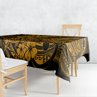 Hawaii Shark Tablecloth Polynesian Pattern Gold Version - Wonder Print Shop