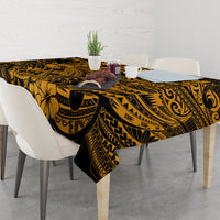 Hawaii Shark Tablecloth Polynesian Pattern Gold Version - Wonder Print Shop