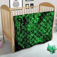 Hawaii Shark Quilt Polynesian Pattern Green Version - Wonder Print Shop