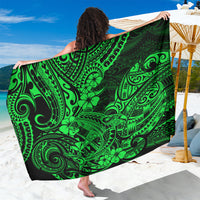 Hawaii Shark Sarong Polynesian Pattern Green Version - Wonder Print Shop