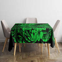 Hawaii Shark Tablecloth Polynesian Pattern Green Version - Wonder Print Shop