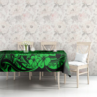 Hawaii Shark Tablecloth Polynesian Pattern Green Version - Wonder Print Shop