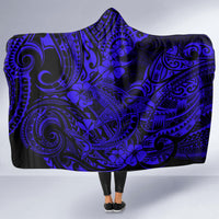 hawaii-shark-hooded-blanket-polynesian-pattern-navy-blue-version