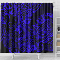 hawaii-shark-shower-curtain-polynesian-pattern-navy-blue-version