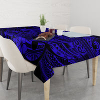 Hawaii Shark Tablecloth Polynesian Pattern Navy Blue Version - Wonder Print Shop