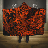 hawaii-shark-hooded-blanket-polynesian-pattern-orange-version