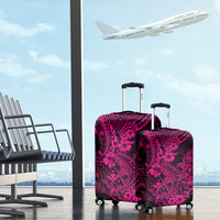 Hawaii Shark Luggage Cover Polynesian Pattern Pink Version - Wonder Print Shop
