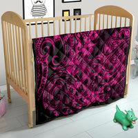 Hawaii Shark Quilt Polynesian Pattern Pink Version - Wonder Print Shop