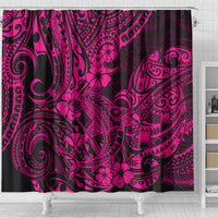 hawaii-shark-shower-curtain-polynesian-pattern-pink-version
