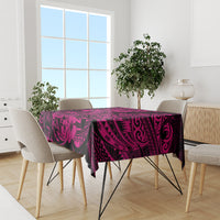 Hawaii Shark Tablecloth Polynesian Pattern Pink Version - Wonder Print Shop