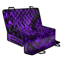Hawaii Shark Back Car Seat Cover Polynesian Pattern Purple Version - Wonder Print Shop