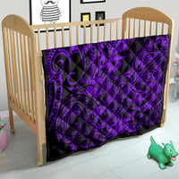 Hawaii Shark Quilt Polynesian Pattern Purple Version - Wonder Print Shop