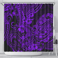hawaii-shark-shower-curtain-polynesian-pattern-purple-version