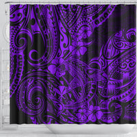 hawaii-shark-shower-curtain-polynesian-pattern-purple-version