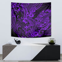 Hawaii Shark Tapestry Polynesian Pattern Purple Version - Wonder Print Shop