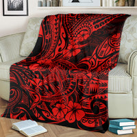 hawaii-shark-blanket-polynesian-pattern-red-version