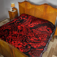 Hawaii Shark Quilt Polynesian Pattern Red Version - Wonder Print Shop