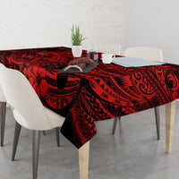 Hawaii Shark Tablecloth Polynesian Pattern Red Version - Wonder Print Shop