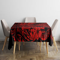 Hawaii Shark Tablecloth Polynesian Pattern Red Version - Wonder Print Shop