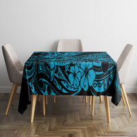 Hawaii Shark Tablecloth Polynesian Pattern Sky Blue Version - Wonder Print Shop