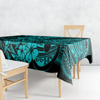 Hawaii Shark Tablecloth Polynesian Pattern Turquoise Version - Wonder Print Shop