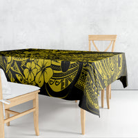 Hawaii Shark Tablecloth Polynesian Pattern Yellow Version - Wonder Print Shop