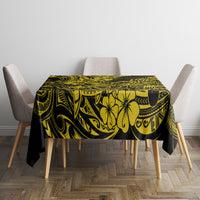 Hawaii Shark Tablecloth Polynesian Pattern Yellow Version - Wonder Print Shop