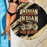 American Legendary Motorcycles Indian Chief 1947 Beach Blanket Classic and Vintage - Wonder Print Shop