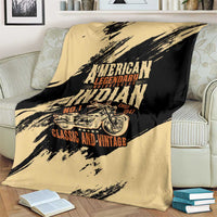 American Legendary Motorcycles Indian Chief 1947 Blanket Classic and Vintage - Wonder Print Shop