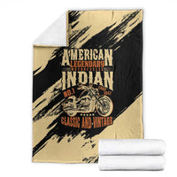 American Legendary Motorcycles Indian Chief 1947 Blanket Classic and Vintage - Wonder Print Shop