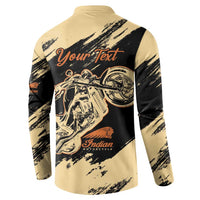 Personalized American Legendary Motorcycles Indian Chief 1947 Button Sweatshirt Classic and Vintage - Wonder Print Shop