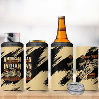 Personalized American Legendary Motorcycles Indian Chief 1947 4 in 1 Can Cooler Tumbler Classic and Vintage - Wonder Print Shop