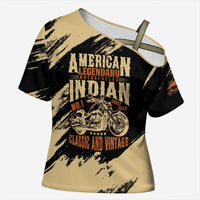 Personalized American Legendary Motorcycles Indian Chief 1947 Cross Shoulder Shirt Classic and Vintage - Wonder Print Shop