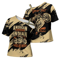 Personalized American Legendary Motorcycles Indian Chief 1947 Cross Shoulder Shirt Classic and Vintage - Wonder Print Shop