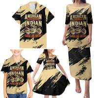 Personalized American Legendary Motorcycles Indian Chief 1947 Family Matching Puletasi and Hawaiian Shirt Classic and Vintage - Wonder Print Shop