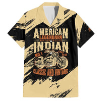 Personalized American Legendary Motorcycles Indian Chief 1947 Family Matching Short Sleeve Bodycon Dress and Hawaiian Shirt Classic and Vintage - Wonder Print Shop