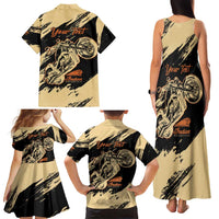 Personalized American Legendary Motorcycles Indian Chief 1947 Family Matching Tank Maxi Dress and Hawaiian Shirt Classic and Vintage - Wonder Print Shop