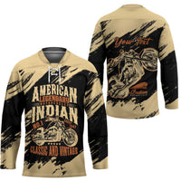 Personalized American Legendary Motorcycles Indian Chief 1947 Hockey Jersey Classic and Vintage - Wonder Print Shop