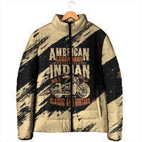 Personalized American Legendary Motorcycles Indian Chief 1947 Padded Jacket Classic and Vintage - Wonder Print Shop