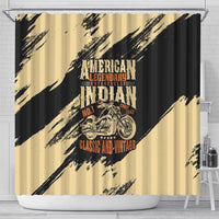 American Legendary Motorcycles Indian Chief 1947 Shower Curtain Classic and Vintage - Wonder Print Shop