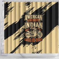 American Legendary Motorcycles Indian Chief 1947 Shower Curtain Classic and Vintage - Wonder Print Shop