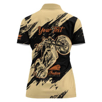 Personalized American Legendary Motorcycles Indian Chief 1947 Women Polo Shirt Classic and Vintage - Wonder Print Shop