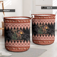 Howdy Christmas Cowboy Santa Laundry Basket Giddy Up Jingle Horse Pick Up Your Feet - Wonder Print Shop