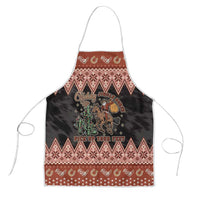 Howdy Christmas Cowboy Santa Apron Giddy Up Jingle Horse Pick Up Your Feet - Wonder Print Shop