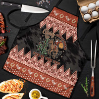 Howdy Christmas Cowboy Santa Apron Giddy Up Jingle Horse Pick Up Your Feet - Wonder Print Shop